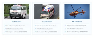 Types of Ambulances In Bangladesh